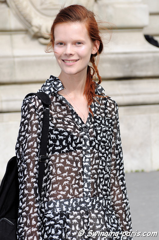 Irina Kravchenko outside Iris van Herpen show, Paris Haute Couture F/W 2013 Fashion Week, July 2013 Irina Kravchenko outside Iris van Herpen show, Paris Haute Couture F/W 2013 Fashion Week, July 2013