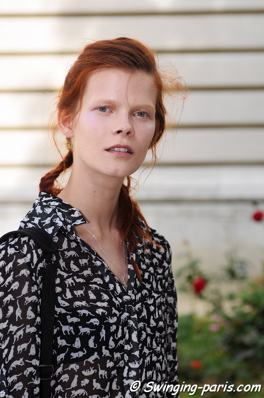 Irina Kravchenko outside Iris van Herpen show, Paris Haute Couture F/W 2013 Fashion Week, July 2013 Irina Kravchenko outside Iris van Herpen show, Paris Haute Couture F/W 2013 Fashion Week, July 2013